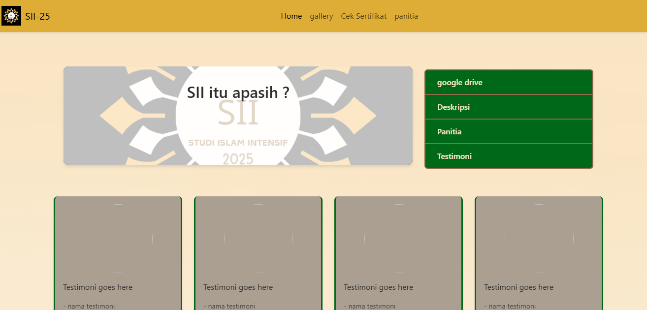 Islamic Event Landing Page